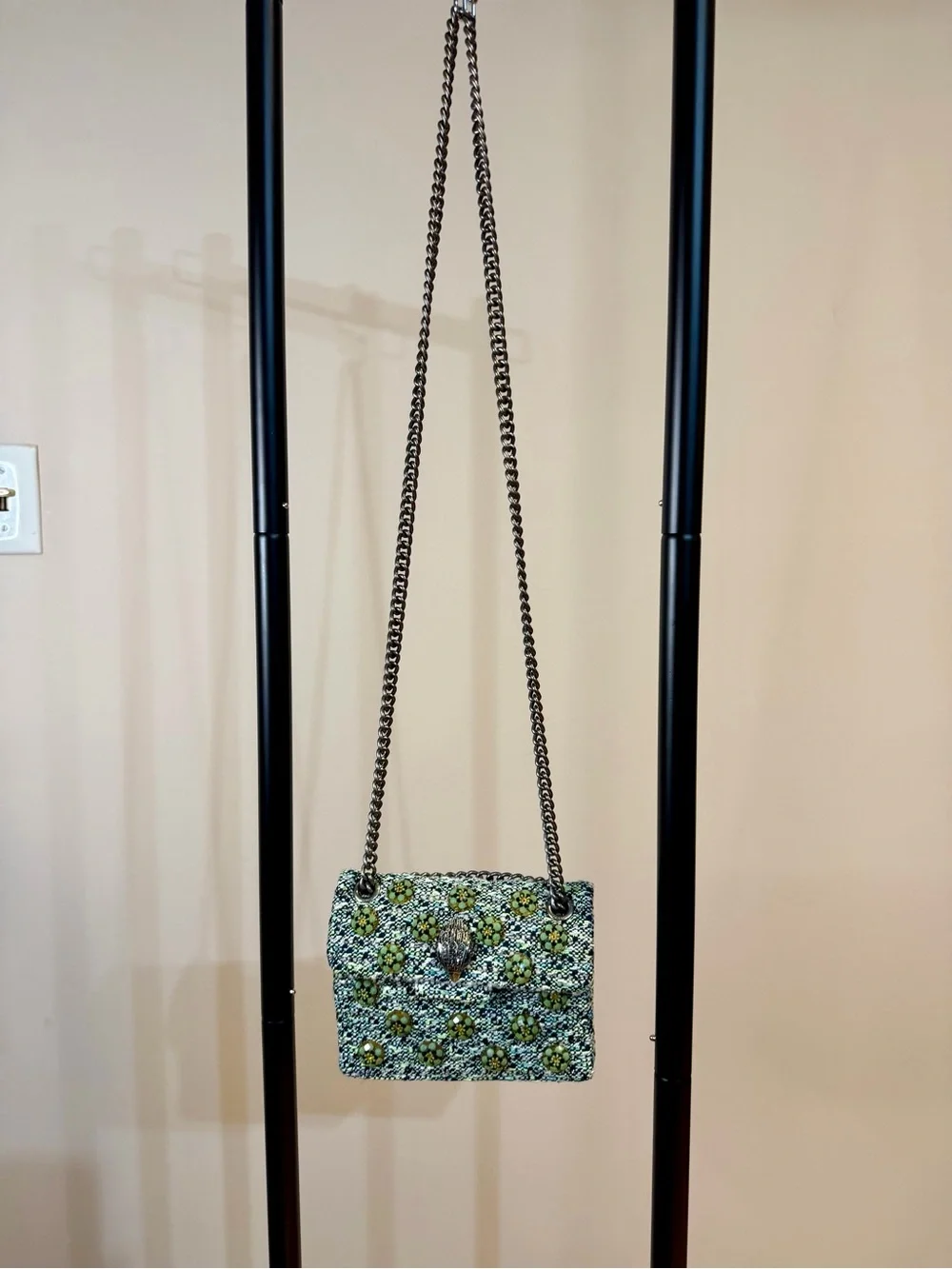 Kurt Geiger London Kensington Tweed Mini Cross Body Bag